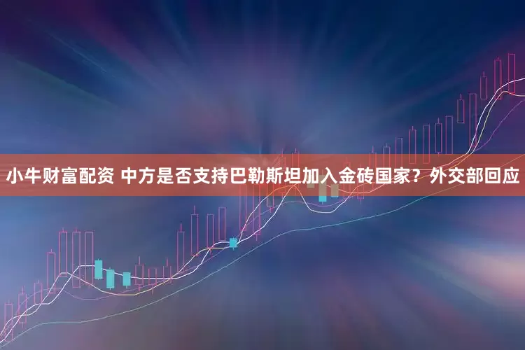 小牛财富配资 中方是否支持巴勒斯坦加入金砖国家？外交部回应