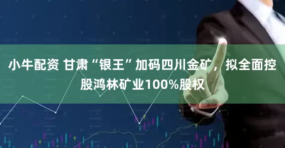 小牛配资 甘肃“银王”加码四川金矿，拟全面控股鸿林矿业100%股权